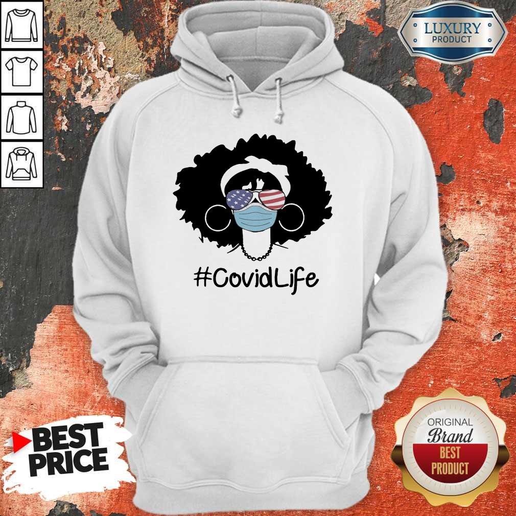 Pretty Girl Glasses Face Mask American Covid Life Shirt