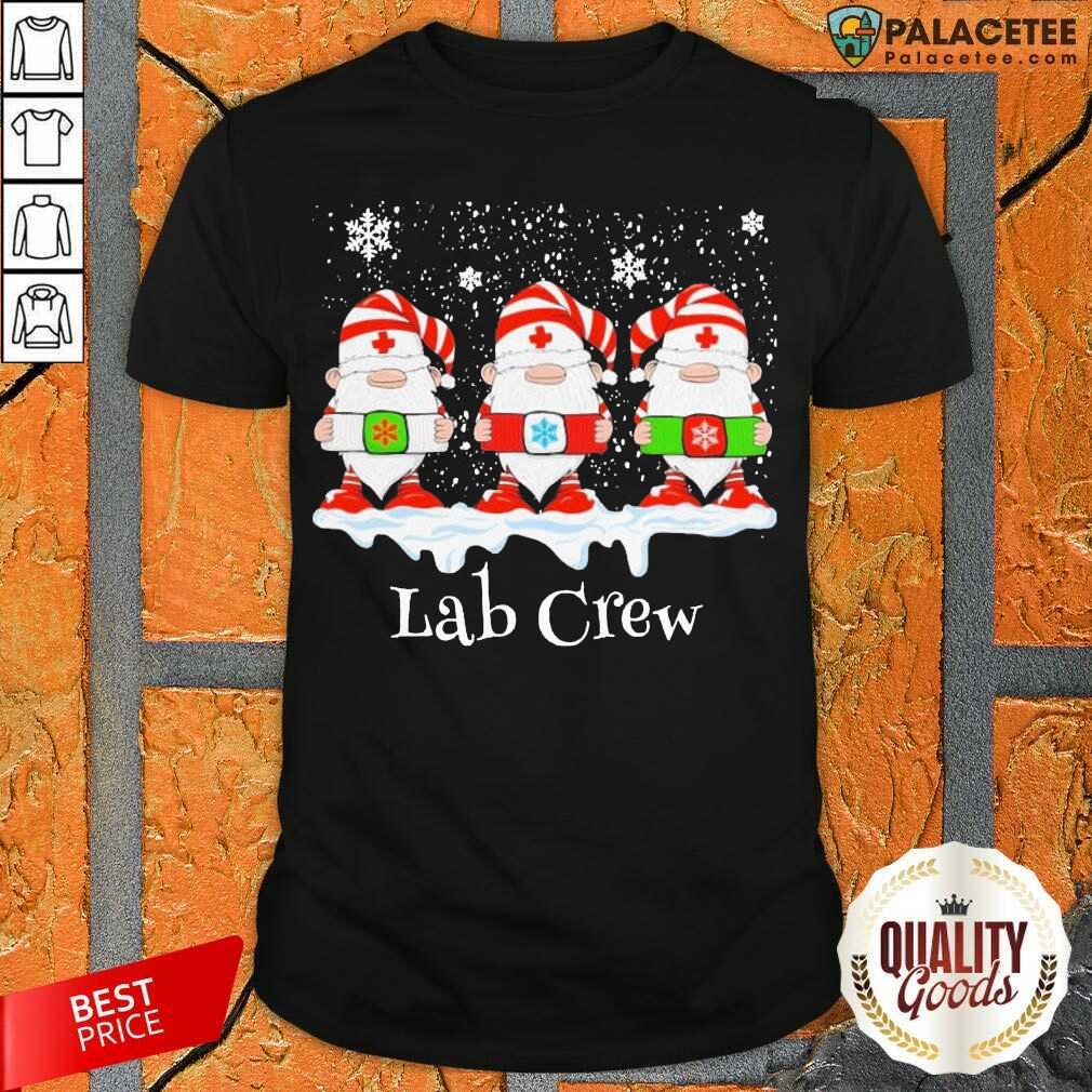 Pretty Gnome Nurse Lab Crew Merry Christmas 2020 Shirt