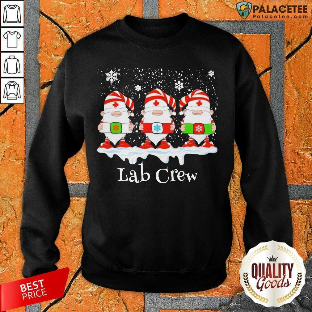 Pretty Gnome Nurse Lab Crew Merry Christmas 2020 Shirt