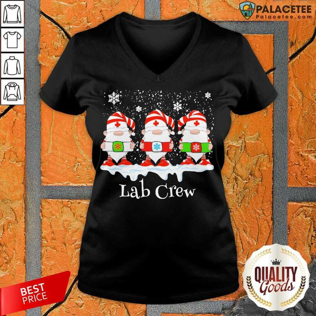 Pretty Gnome Nurse Lab Crew Merry Christmas 2020 Shirt