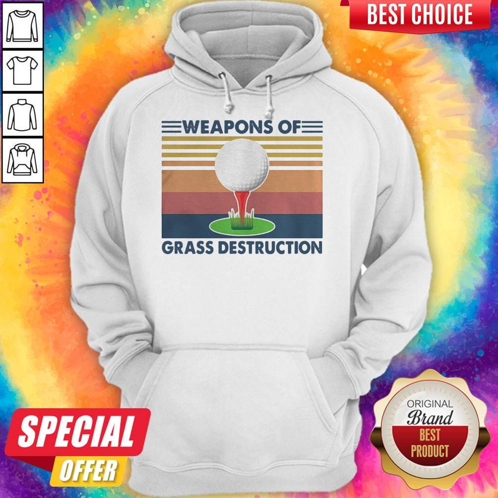 Pretty Golf Weapons Of Grass Destruction Vintage Retro Shirt