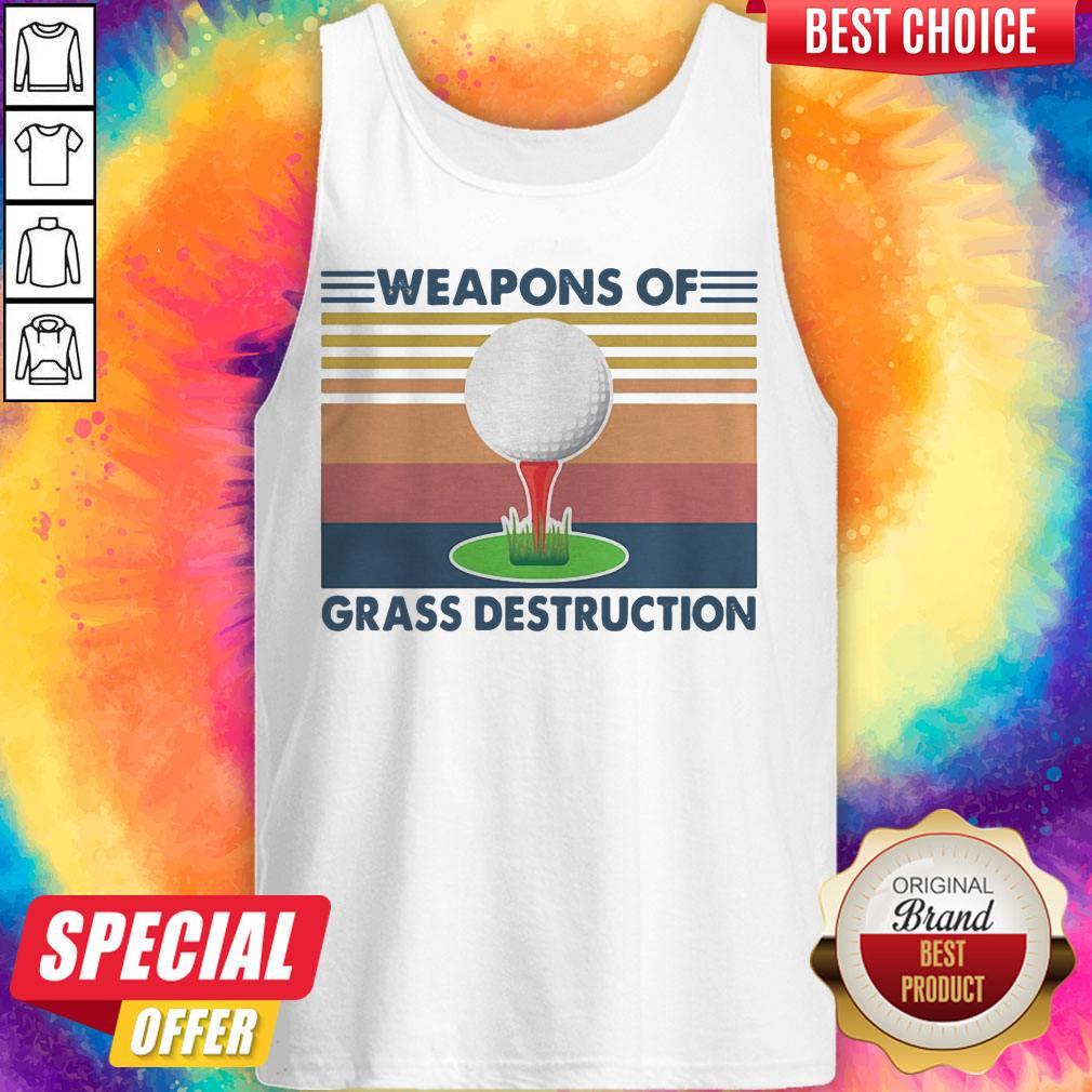 Pretty Golf Weapons Of Grass Destruction Vintage Retro Shirt