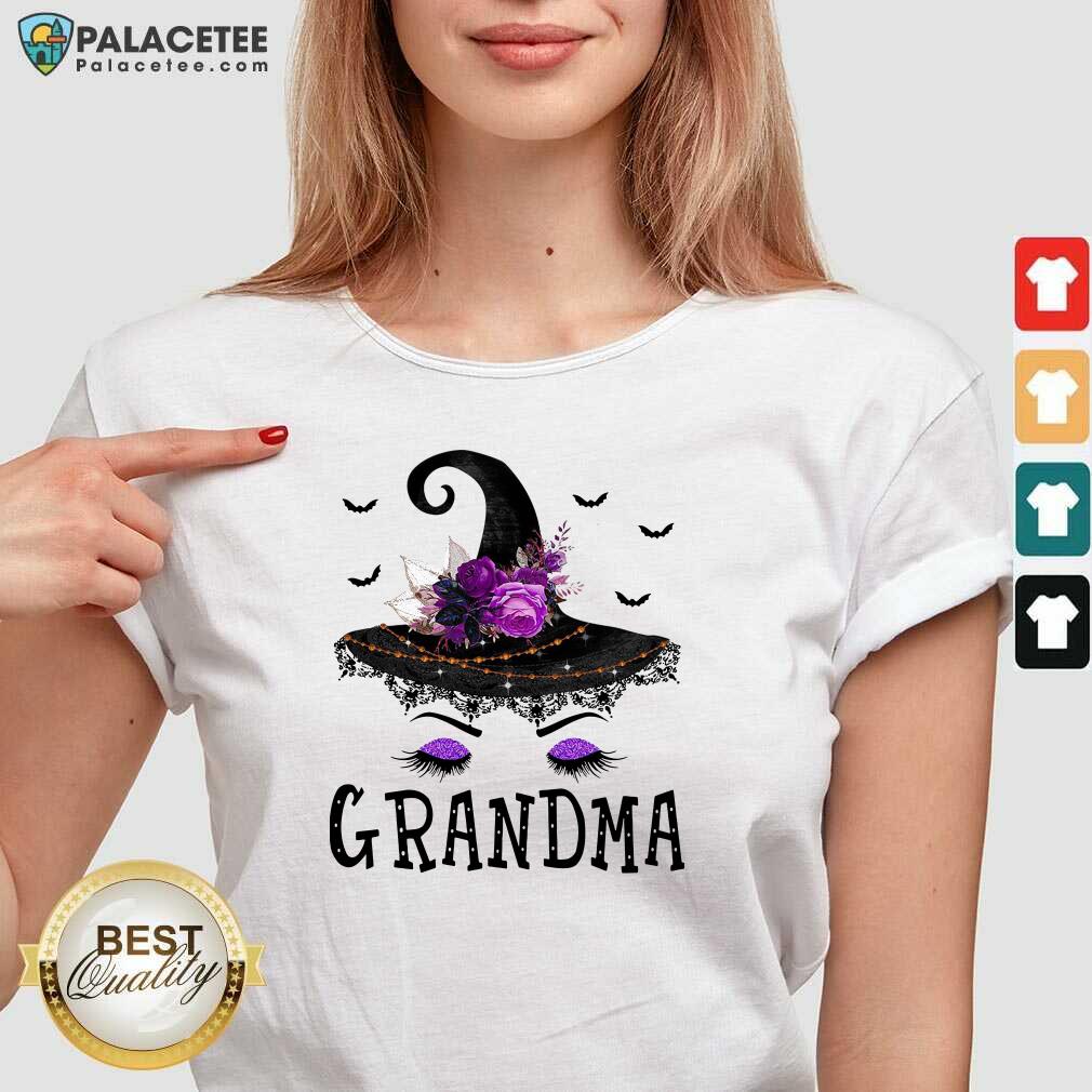 Pretty Grandma Witch Hat Halloween Shirt