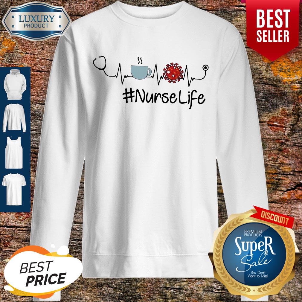 Pretty Heartbeat Coffee Coronavirus Nurse Life Shirt
