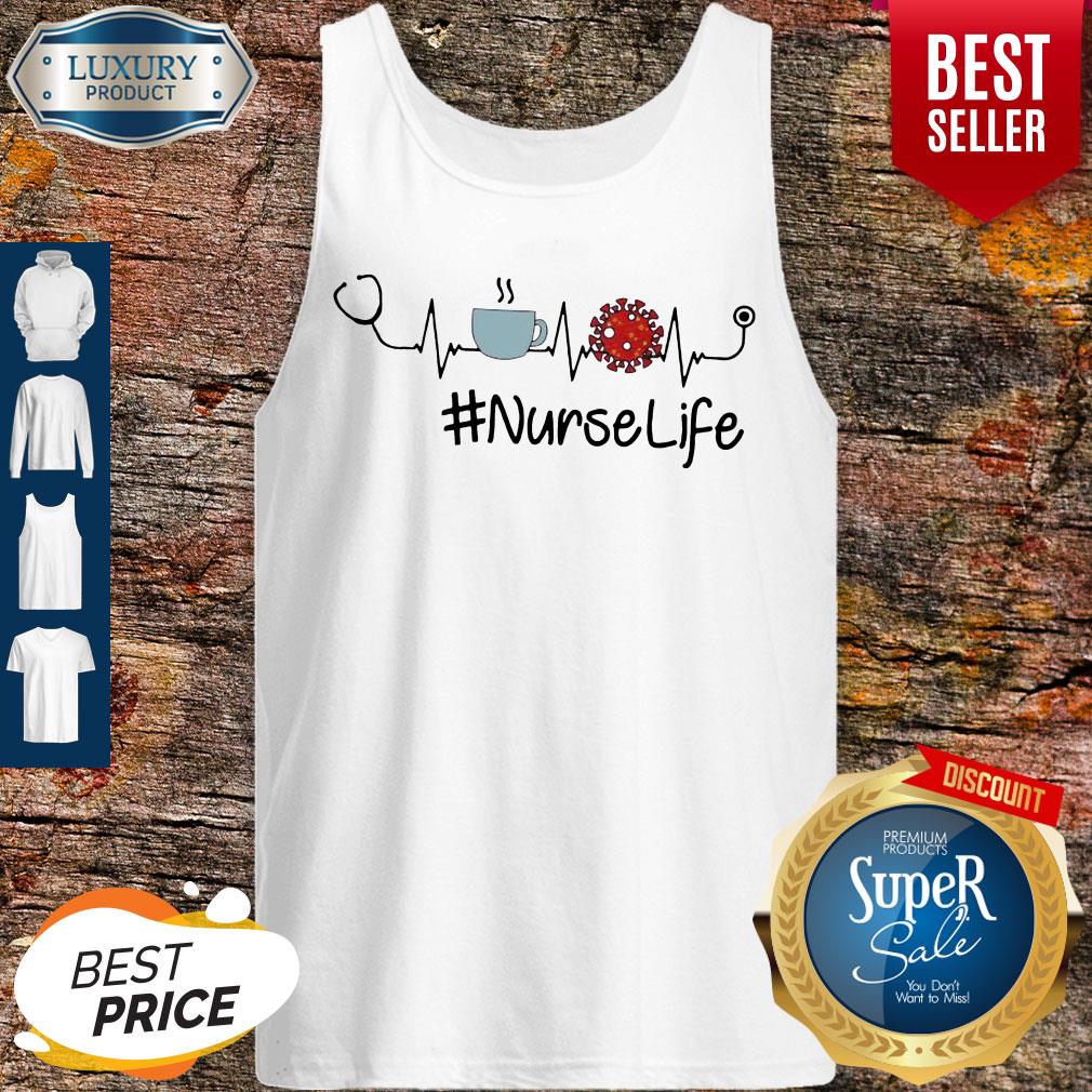 Pretty Heartbeat Coffee Coronavirus Nurse Life Shirt