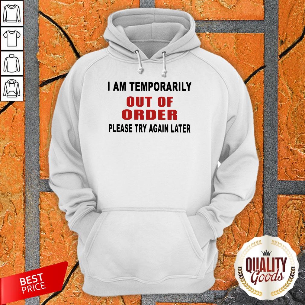 Pretty I Am Temporarily Out Of Order Please Try Again Later Shirt