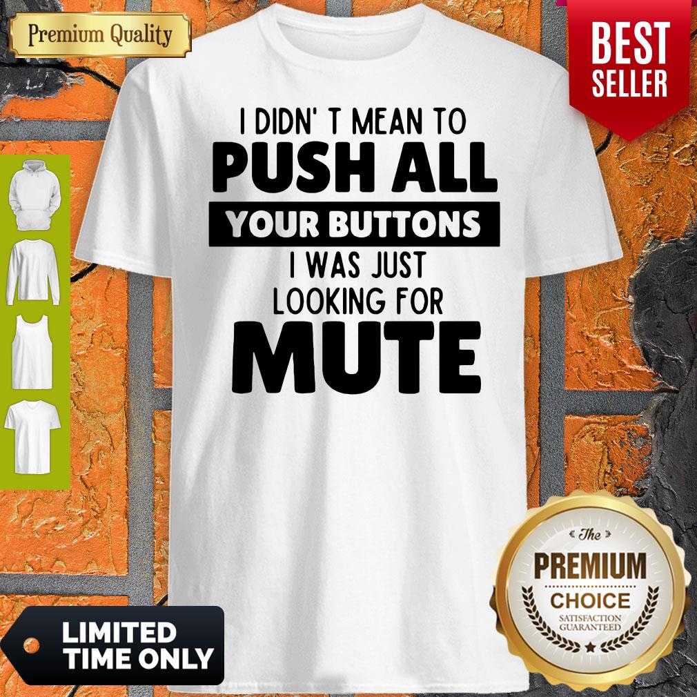 Pretty I Didn’t Mean To Push All Your Buttons I Was Looking For Mute Shirt
