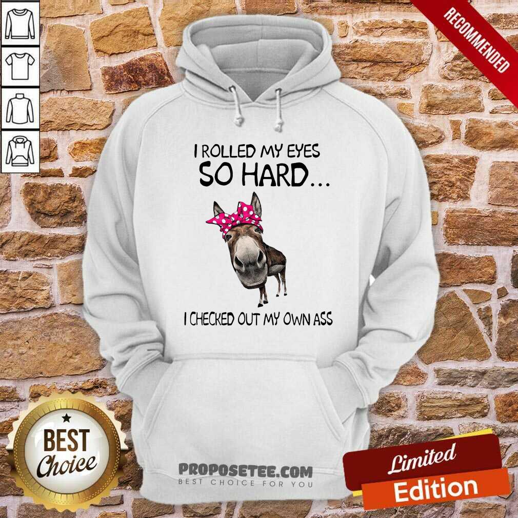Pretty I Rolled My Eyes So Hard I Checked Out My Own Ass Donkey Shirt