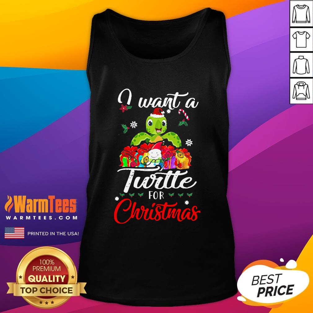 Pretty I Want A Turtle For Christmas Shirt