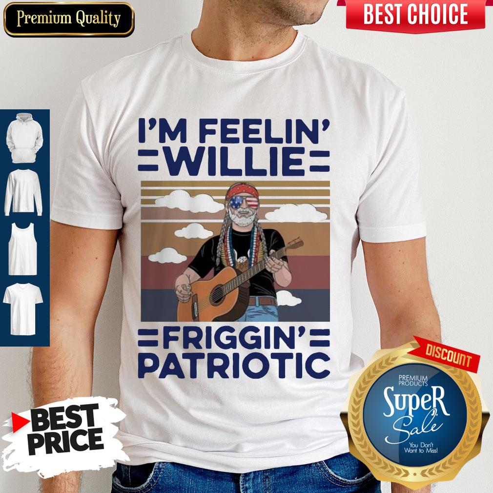 Pretty I’m Feelin’ Willie Friggin’ Patriotic Guitar Vintage Shirt
