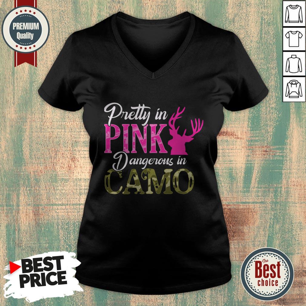 Pretty In Pink Dangerous In Camo Shirt