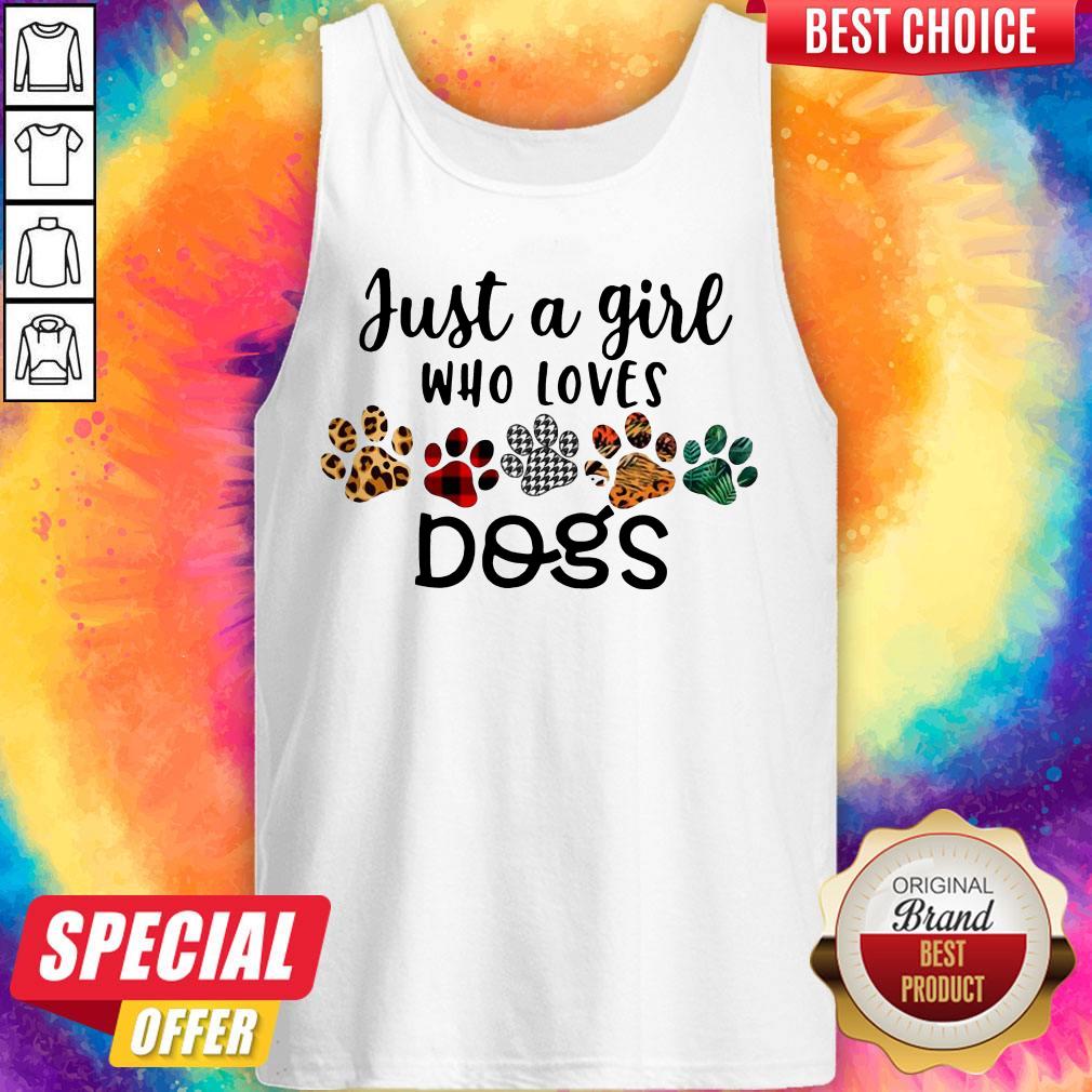 Pretty Just A Girl Who Loves Dogs ShirtPretty Just A Girl Who Loves Dogs Shirt