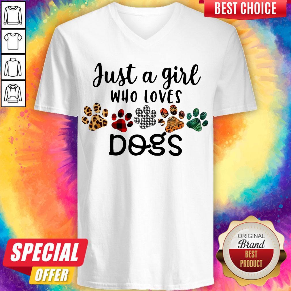 Pretty Just A Girl Who Loves Dogs ShirtPretty Just A Girl Who Loves Dogs Shirt