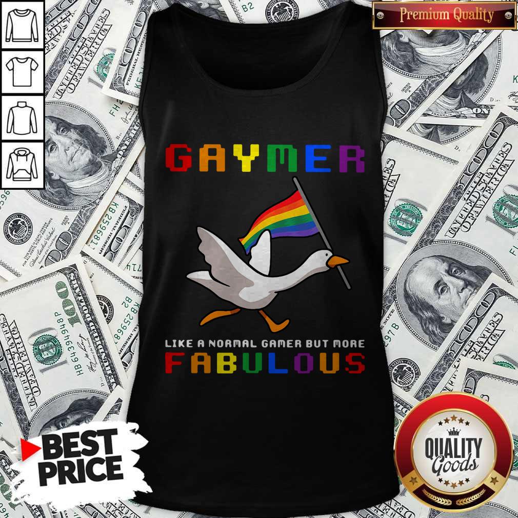 Pretty LGBT Duck Gaymer Like A Normal Gamer But More Fabulous Shirt