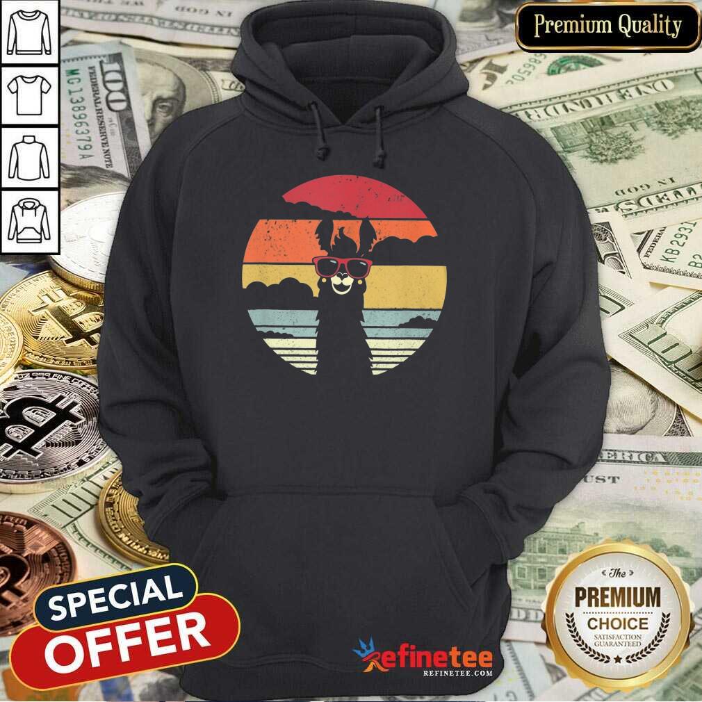 Pretty Llama Wear Glasses Vintage Shirt
