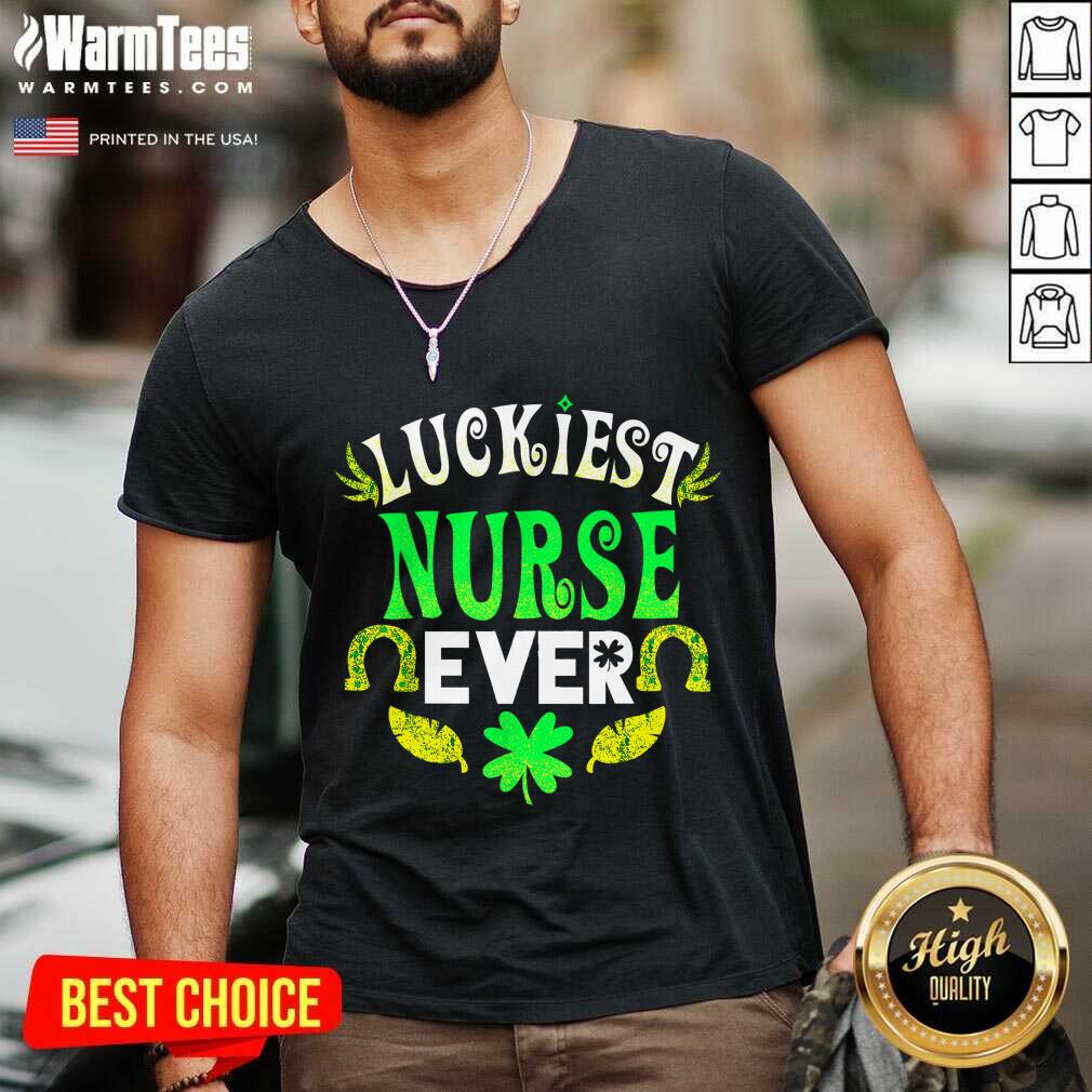 Pretty Luckiest Nurse Ever St Patricks Day Nurse Shirt