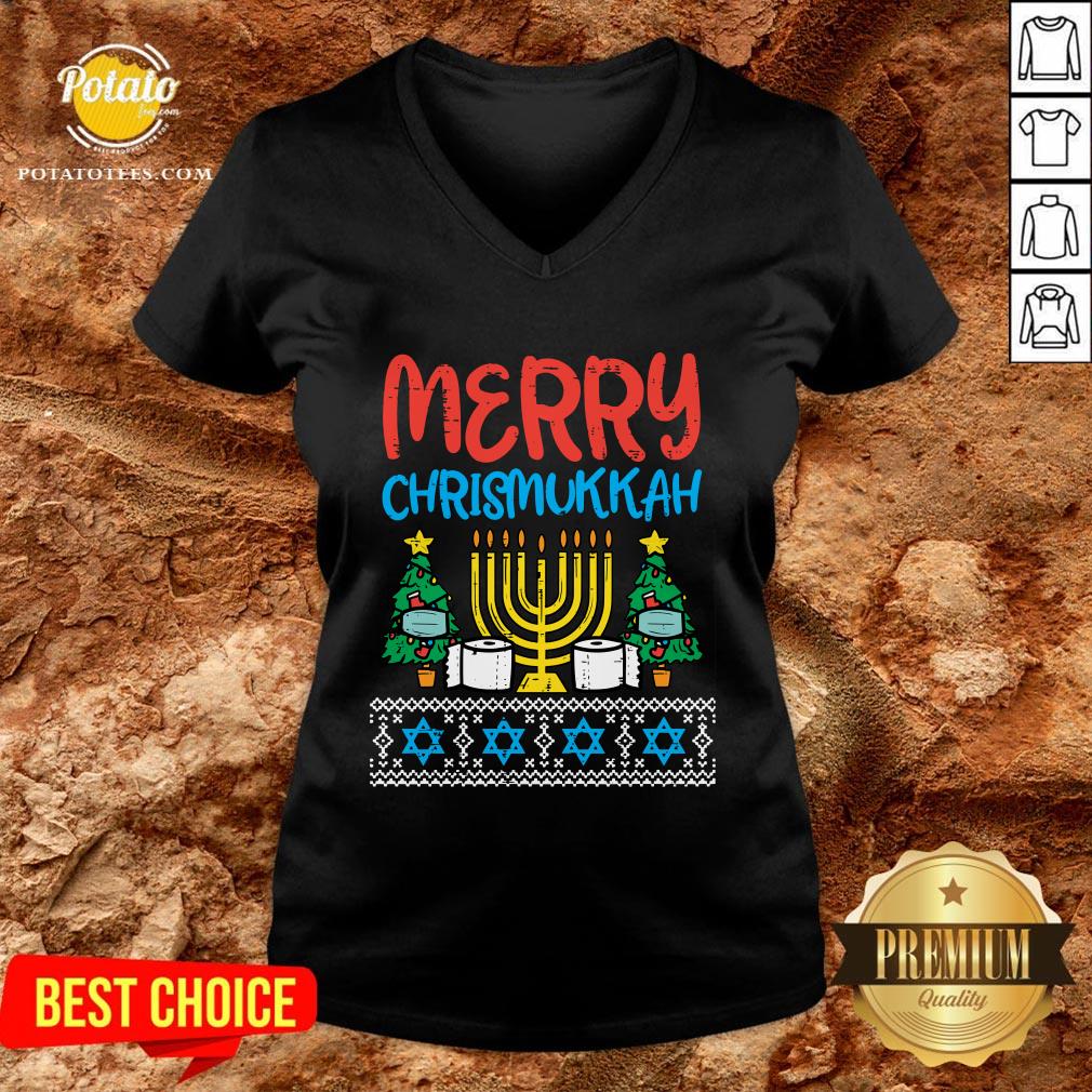 Pretty Merry Chrismukkah Toilet Paper Xmas Hanukkah Quarantine Gift Shirt