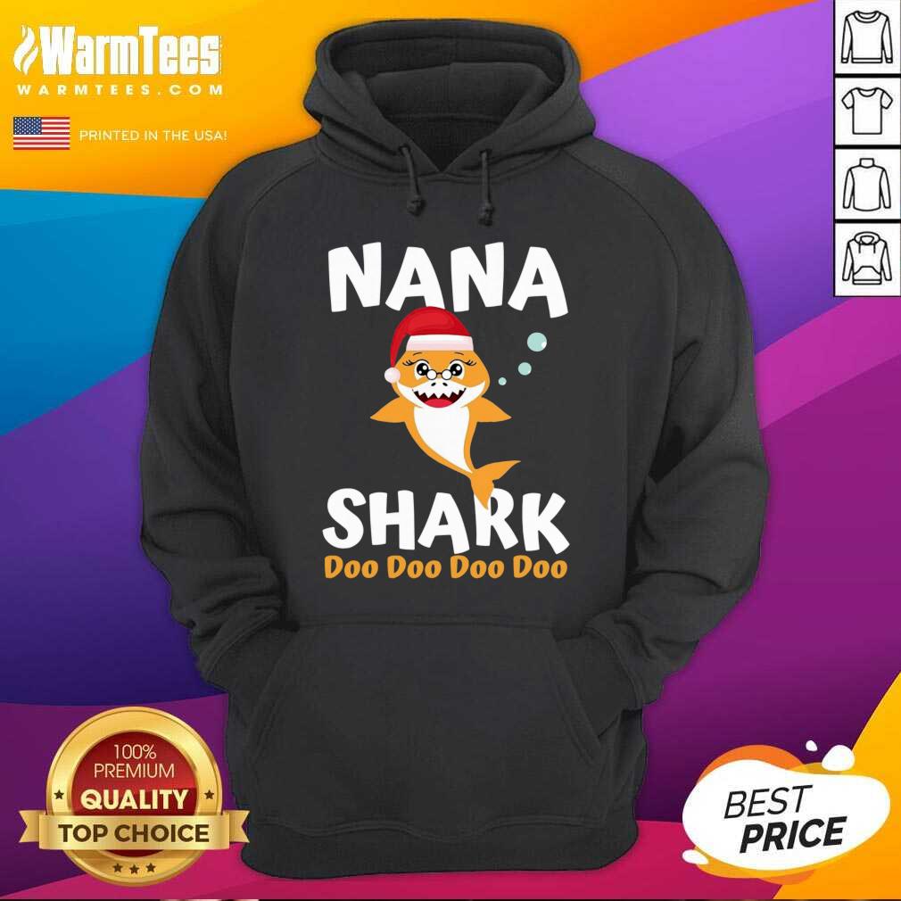 Pretty Nana Shark Christmas Mommy Shark Daddy Shark Shirt