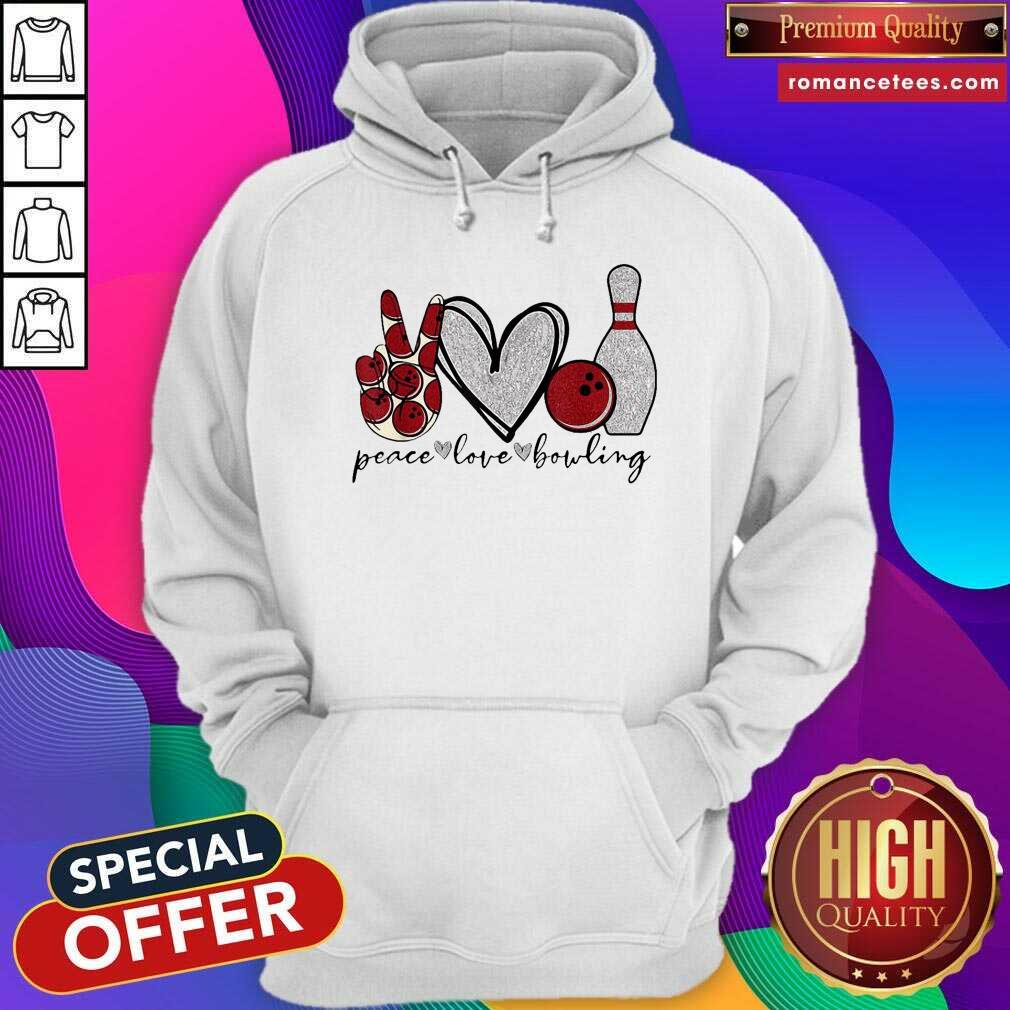 Pretty Peace Love Bowling Lover Shirt