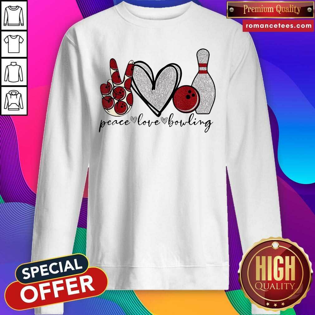 Pretty Peace Love Bowling Lover Shirt