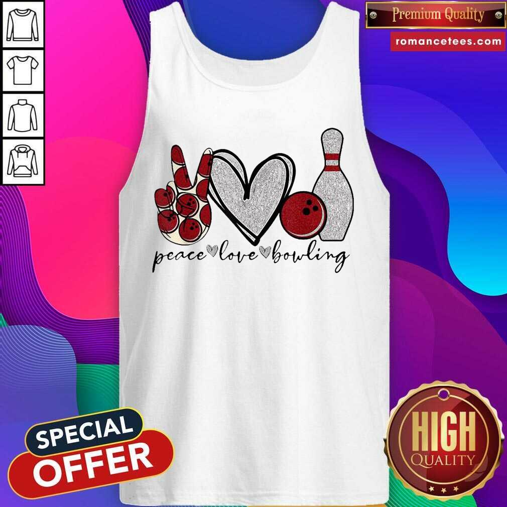 Pretty Peace Love Bowling Lover Shirt