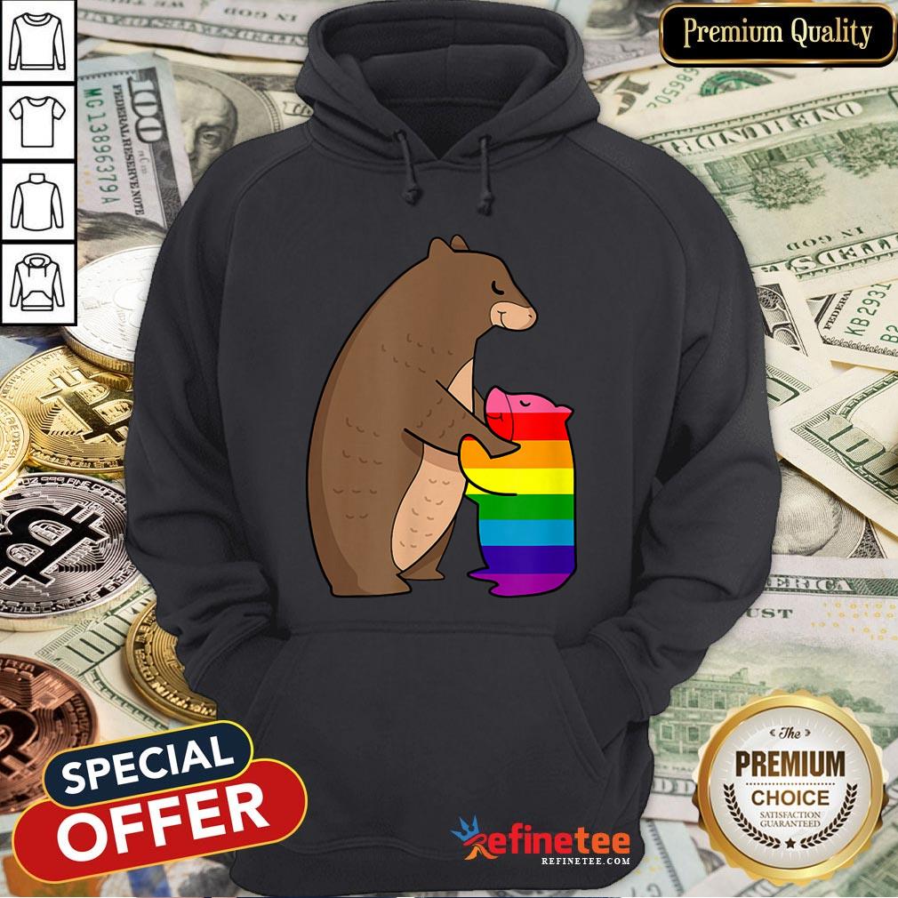 Pretty Premium Lgbt Pride Cute Mama Bear With Cub Unconditional Love Shirt