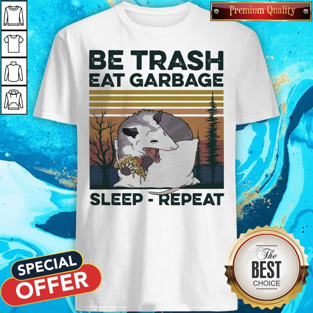 Pretty Racon Be Trash Eat Garbage Sleep Repeat Vintage Shirt