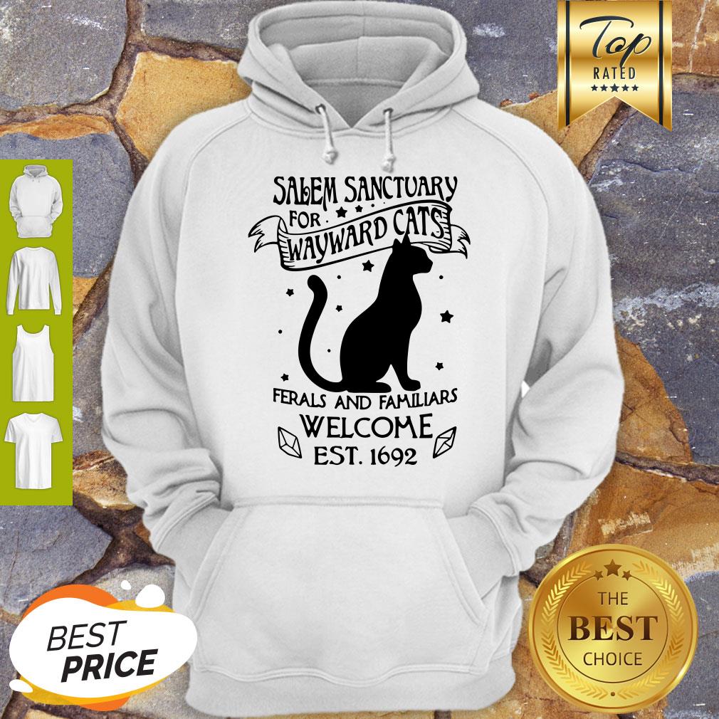 Pretty Salem Sanctuary For Wayward Cats Ferals And Familiars Welcome Shirt