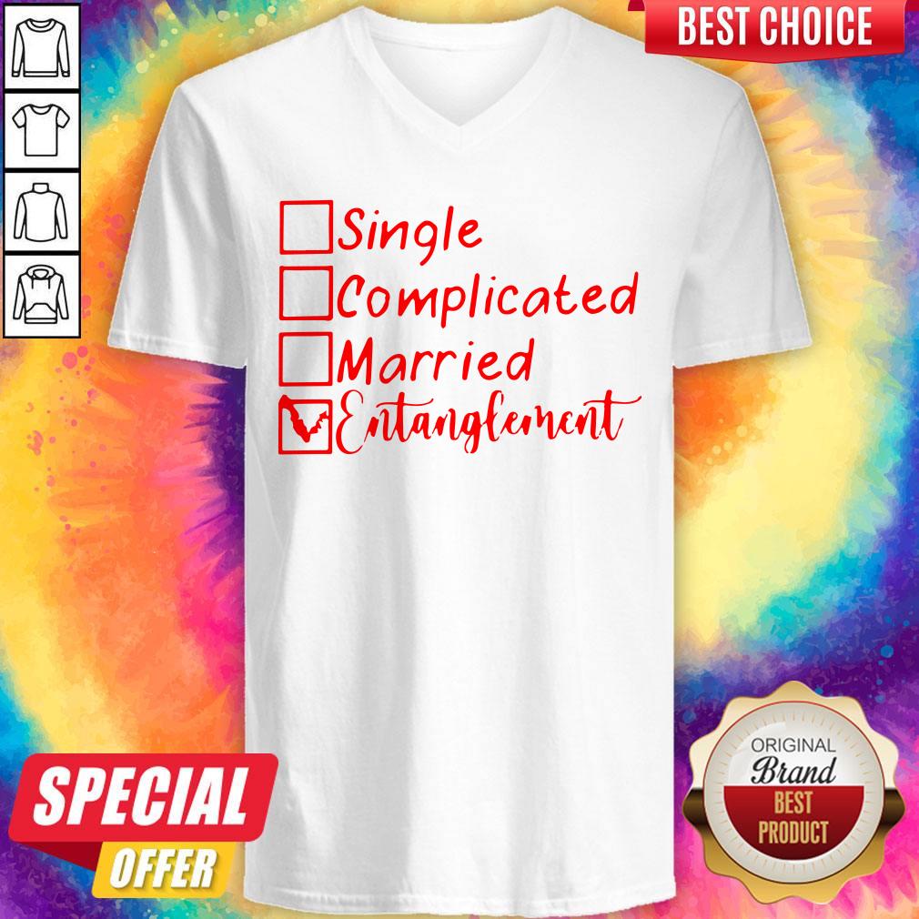 Pretty Single Complicated Married Entanglement Shirt
