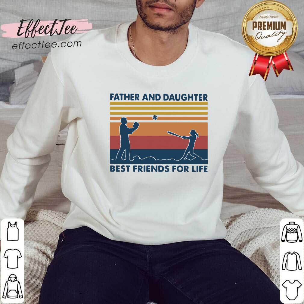 Pretty Softball Father And Daughter Best Friends For Life Vintage Shirt