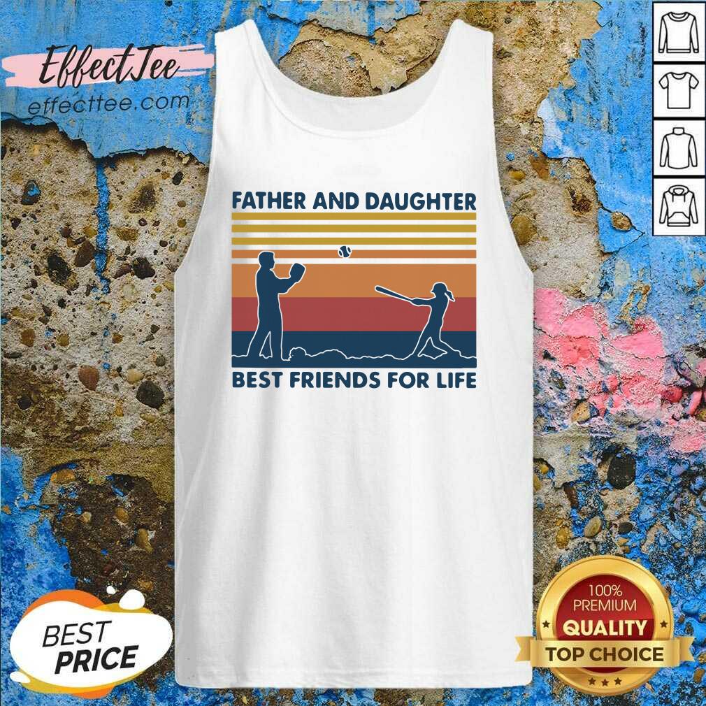 Pretty Softball Father And Daughter Best Friends For Life Vintage Shirt
