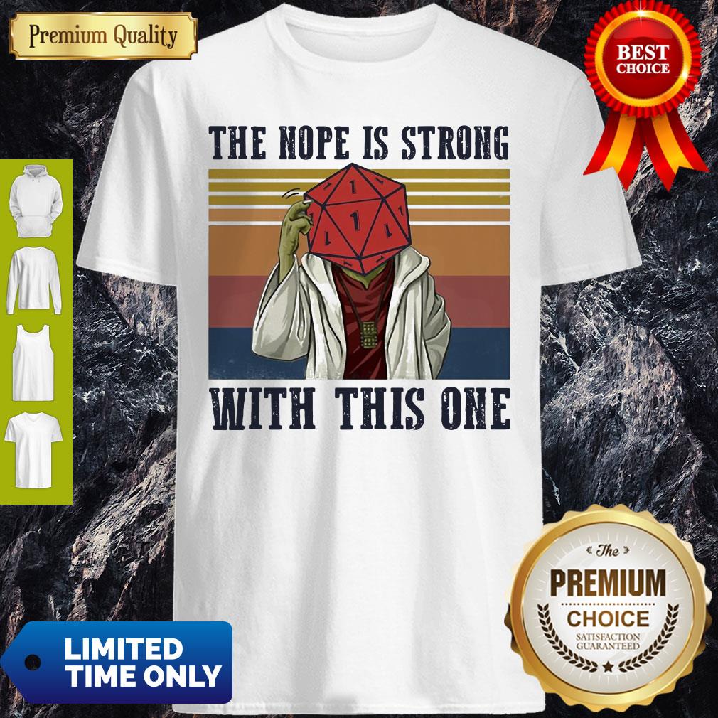 Pretty Vintage Star Wars Yoga The Nope Is Strong With This One Shirt