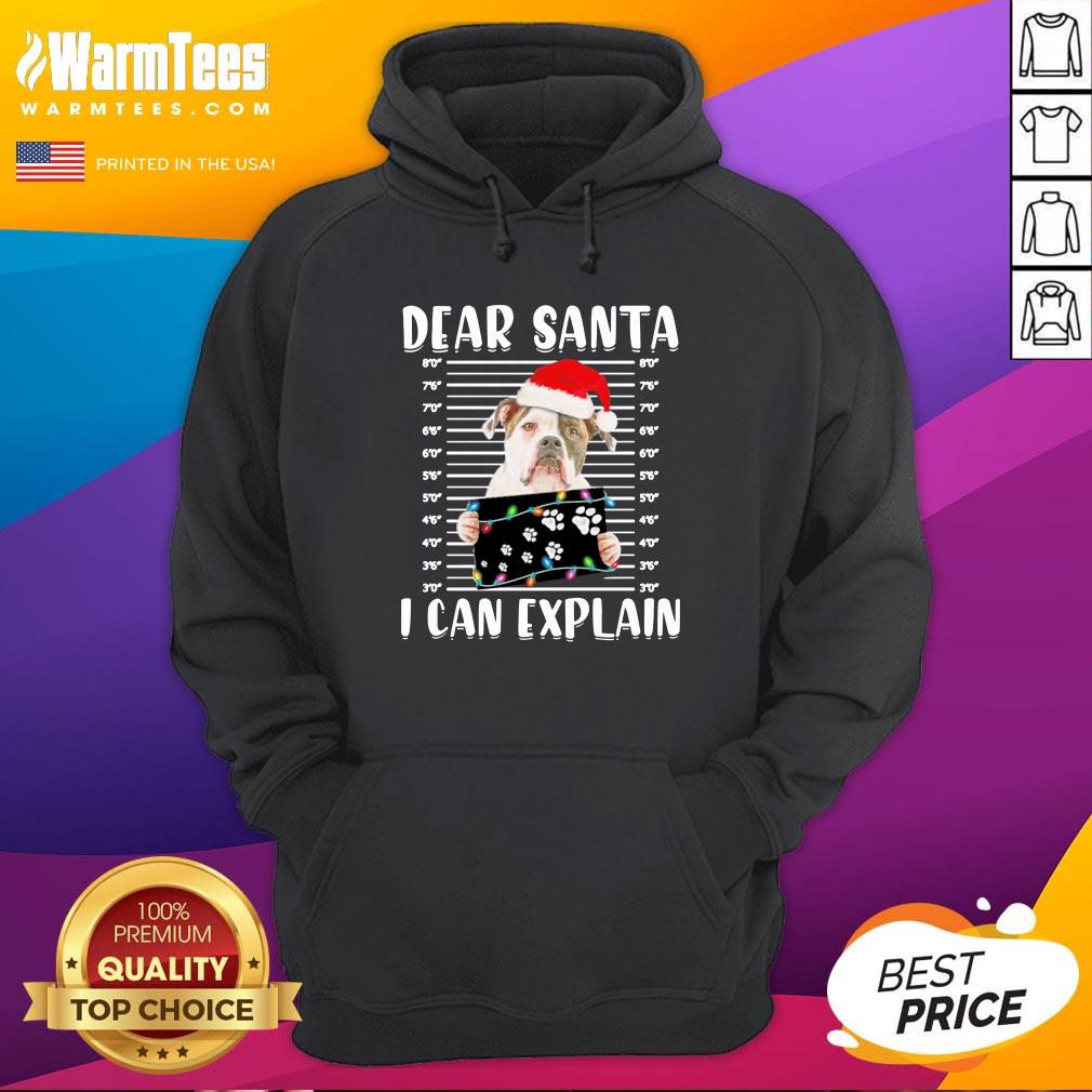 Pro Bulldog Dear Santa I Can Explain Christmas Sweater Shirt