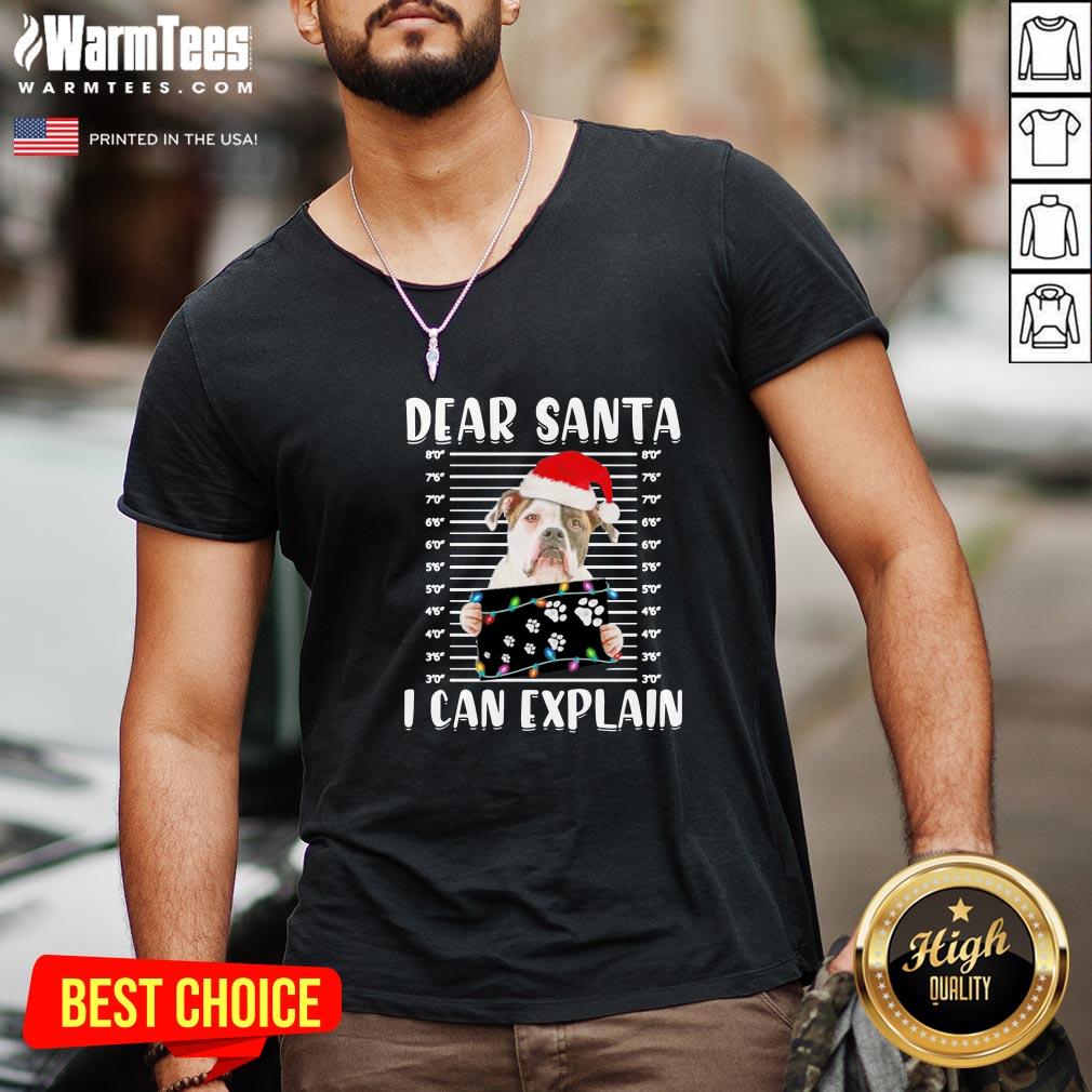 Pro Bulldog Dear Santa I Can Explain Christmas Sweater Shirt