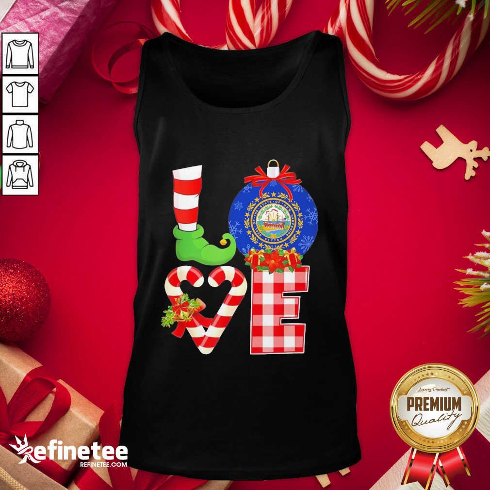 Pro Elf Love Seal Of The State Of Hampshire 1776 Christmas Shirt