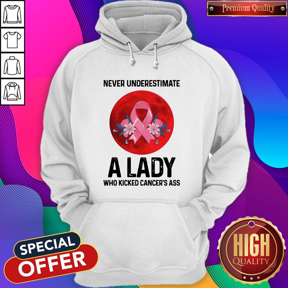 Pro Never Underestimate A Lady Who Kicked Cancer’s Ass Moon Shirt