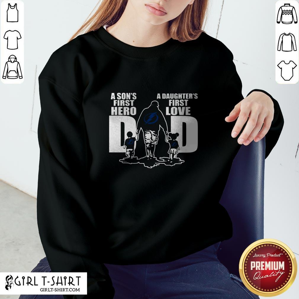 Pro Tampa Bay Lightning Dad First Hero A Daughter’s First Love Shirt