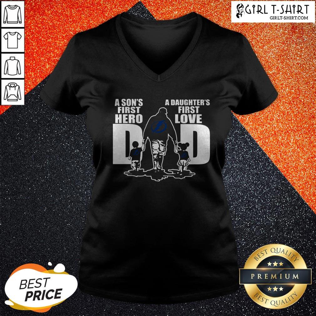 Pro Tampa Bay Lightning Dad First Hero A Daughter’s First Love Shirt