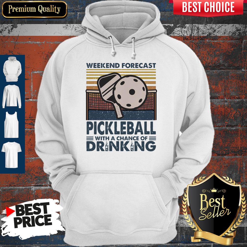 Pro Weekend Forecast Pickleball With A Chance Of Drinking Vintage Shirt