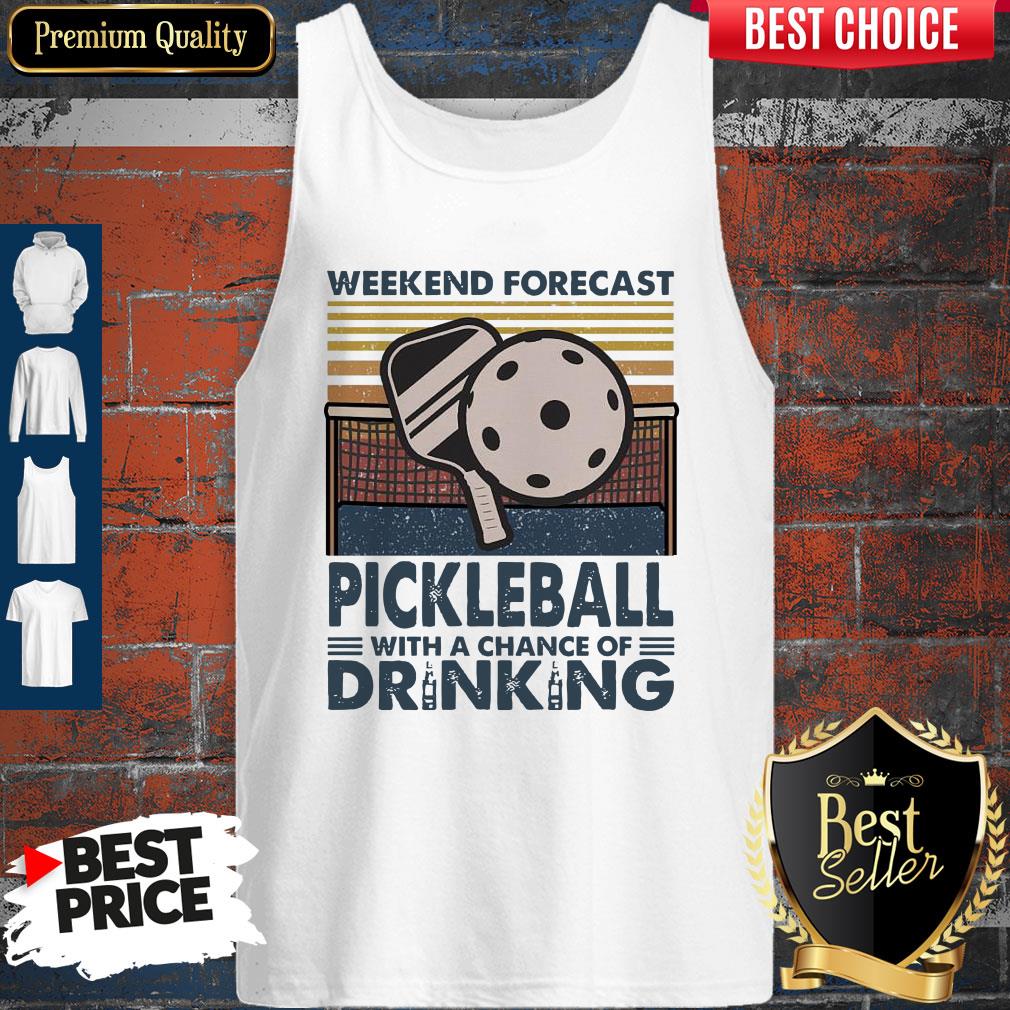 Pro Weekend Forecast Pickleball With A Chance Of Drinking Vintage Shirt