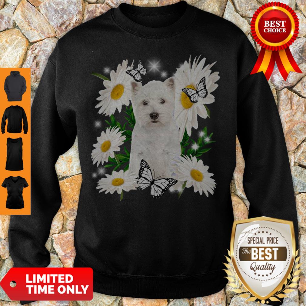 Pro West Highland White Terrier Daisy Flower Classic T-Shirt