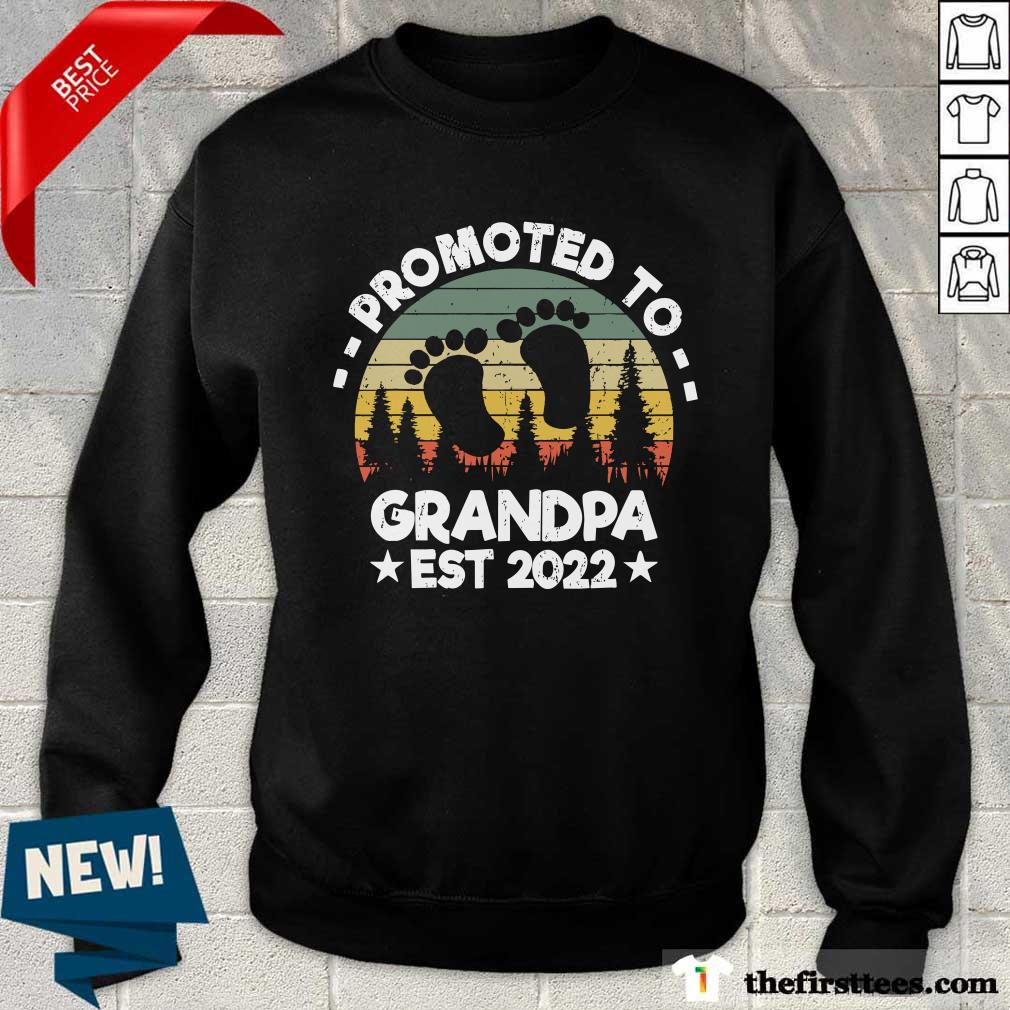 Promoted To Grandpa Est 2022 Vintage Shirt