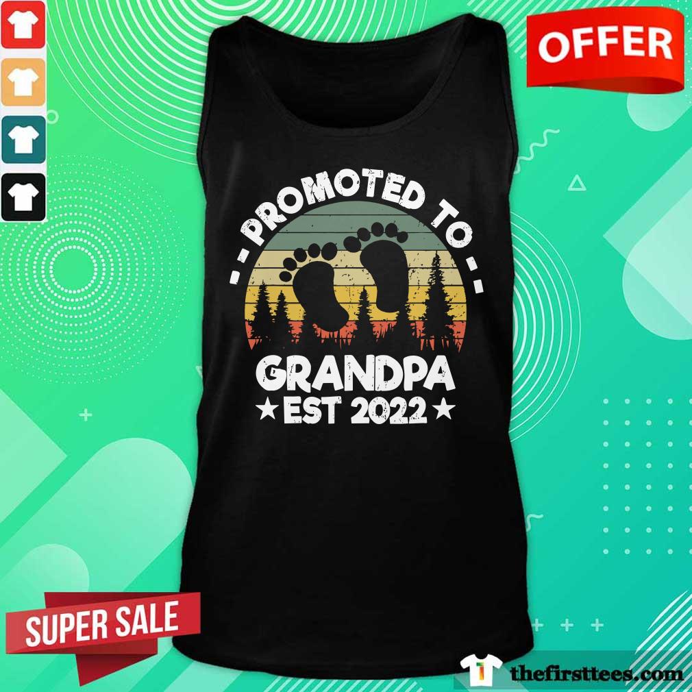 Promoted To Grandpa Est 2022 Vintage Shirt