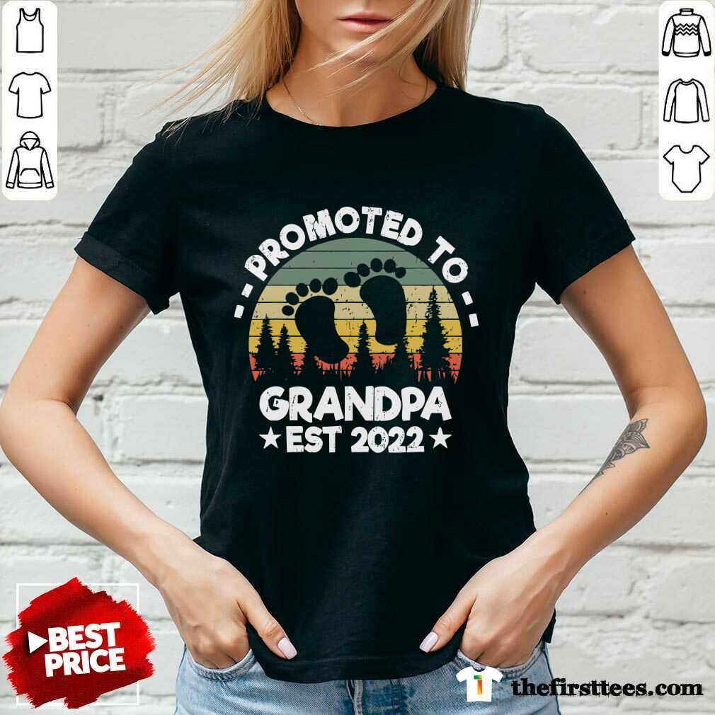 Promoted To Grandpa Est 2022 Vintage Shirt