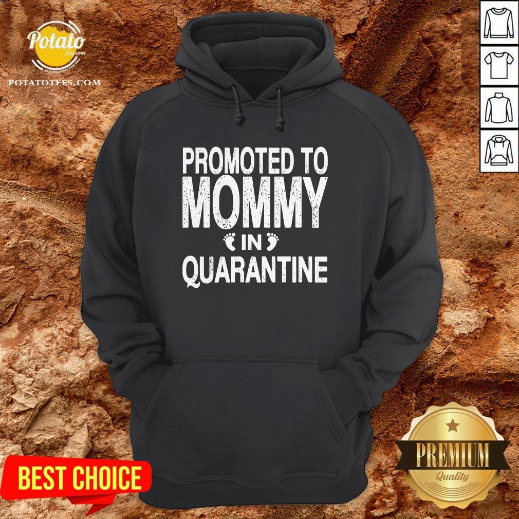 Promoted To Mommy In Quarantine Pregnancy Announcemet Shirt