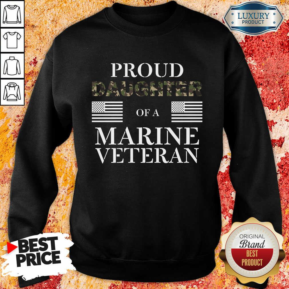Proud Daughter Of A Marine Veteran Shirt