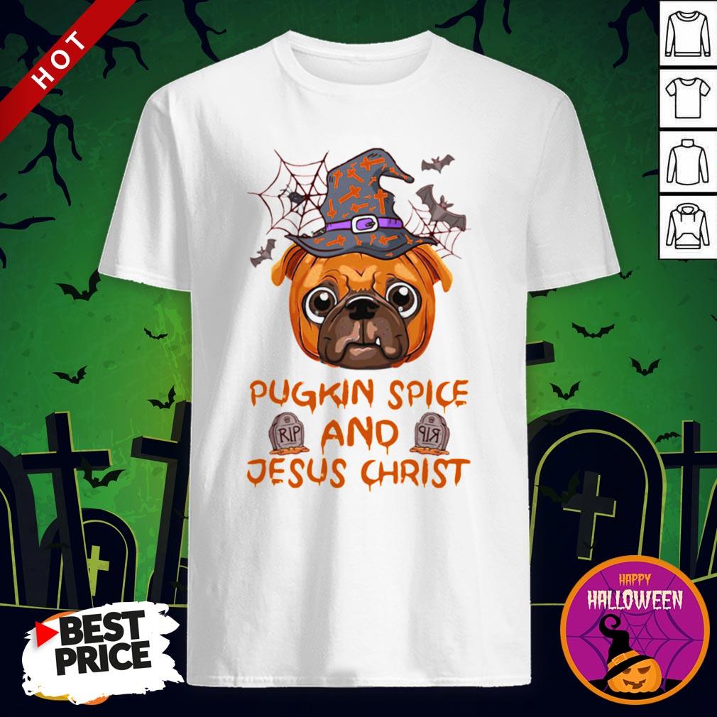 Pugkin Pice And Jesus Christ Halloween Shirt