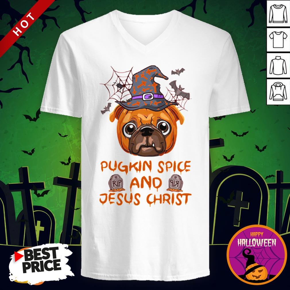Pugkin Pice And Jesus Christ Halloween Shirt