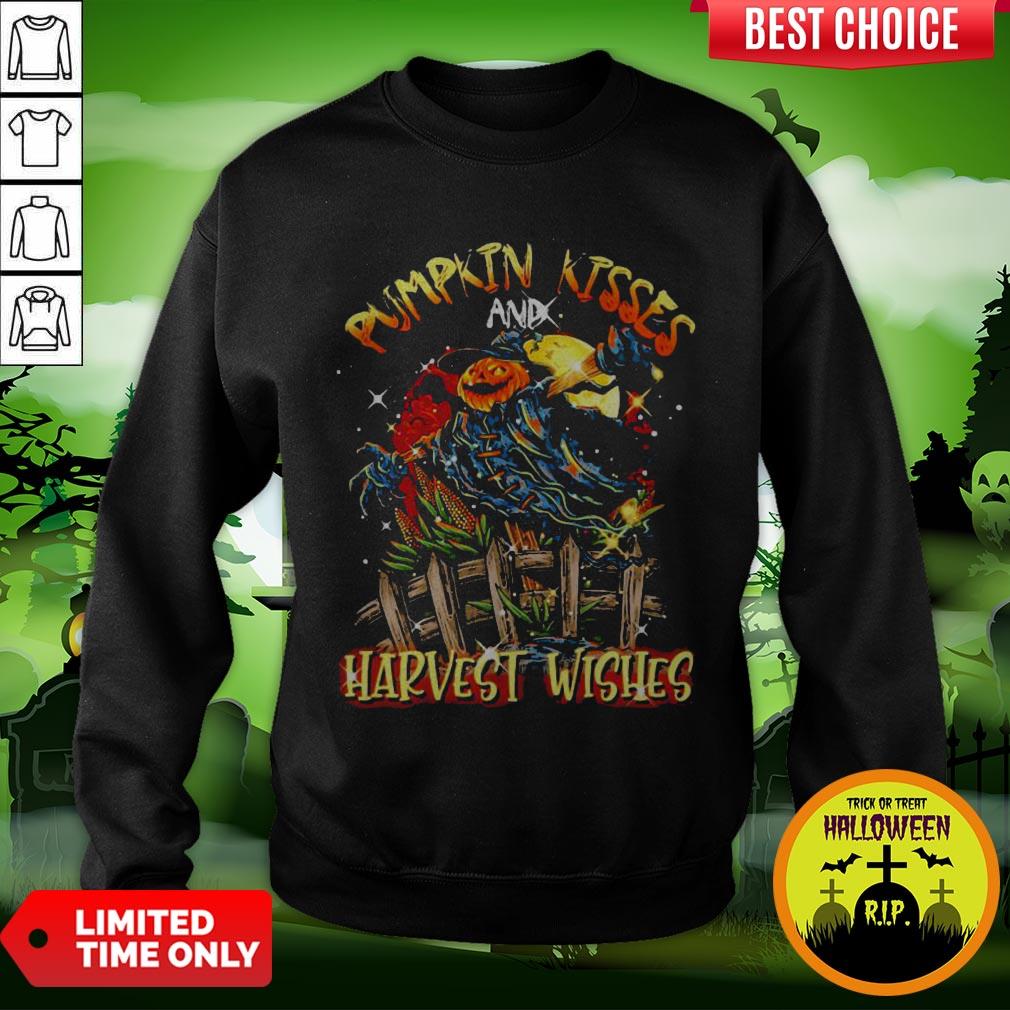 Pumpkin Kisses And Harvest Wishes Shirt