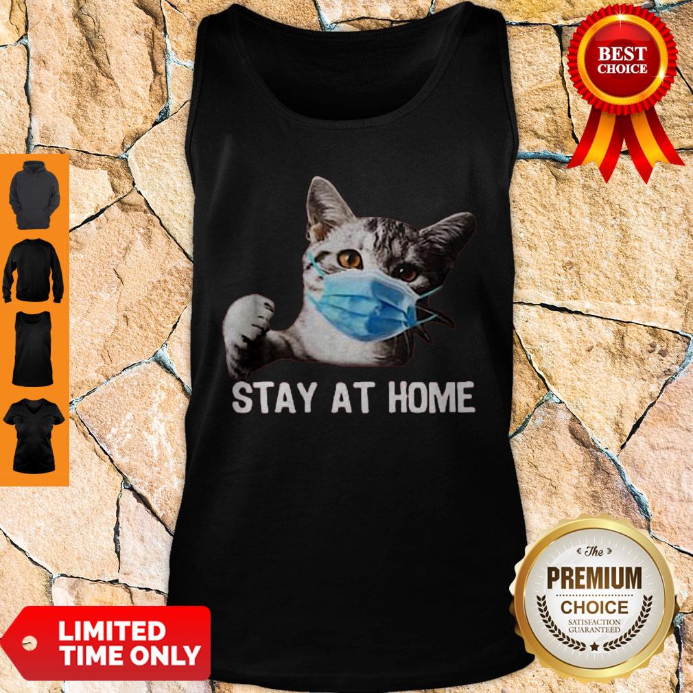 Official Nice Cat Mask Stay At Home Shirt